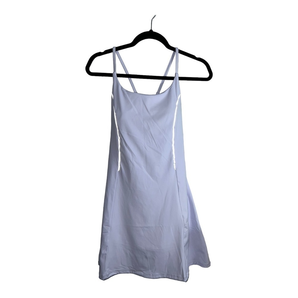 Lavender Reflective Stripes Racerback Activity Sports Tennis Golf Dress